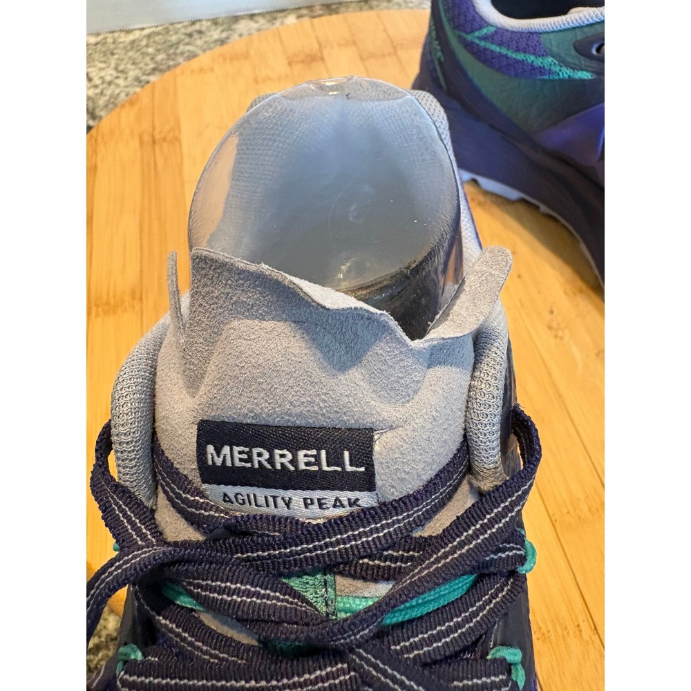 Merrell Agility Peak Flex Purple Teal Trail‎ Running Shoes Womens 9 J37712